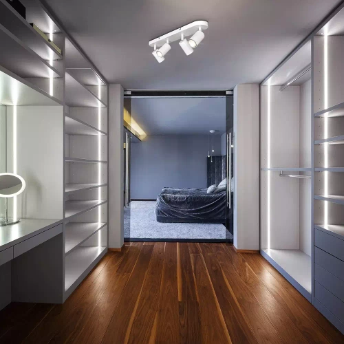 Czteropunktowa lampa sufitowa, reflektor ruchomy 4x GU10 biały | MS-GU10-4