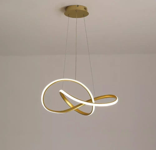 Nowoczesna lampa wisząca | LED | Złota | RLA-48W-G
