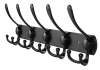 Metalowy wieszak na ubrania | Uchwyt na ręczniki | Wieszak ścienny | Haczyk na ubrania | DSW-H05-BLACK