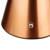 Lampa stołowa z wbudowanym akumulatorem | Lampa nocna z trzema barwami świecenia | Nastrojowa lampka do hotelu, restauracji | HJA24-COPPER