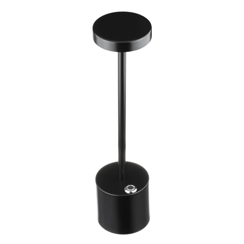 34 cm Lampa stołowa z wbudowanym akumulatorem | Lampa nocna z trzema barwami świecenia | Nastrojowa lampka do hotelu, restauracji | HJA28-BLACK-2