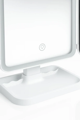 Składane lusterko kosmetyczne do makijażu z podświetleniem LED i powiększeniem 2X 3X | XR-3300-WHITE