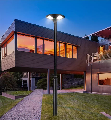 Uliczna latarnia, lampa solarna LED UFO | 1000W, 12Ah, IP65, 672 LED SMD5730 | duży panel słoneczny 6V/15W | Pilot | LDT-B840