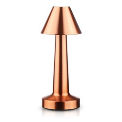 Bezprzewodowa lampka stołowa | Dotykowa lampka nocna z regulowaną barwą światła | Lampka USB | HJA12-COPPER
