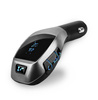 Bluetooth | Transmiter samochodowy FM z wyświetlaczem LED | Ładowarka USB | Zestaw głośnomówiący | X5