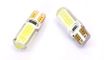 Żarówka samochodowa LED W5W T10 1W COB 360st Silikon
