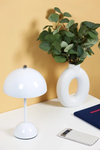 Stylowa lampka stołowa | Bezprzewodowa lampka nocna z trzema barwami świecenia | HJA27-1-WHITE