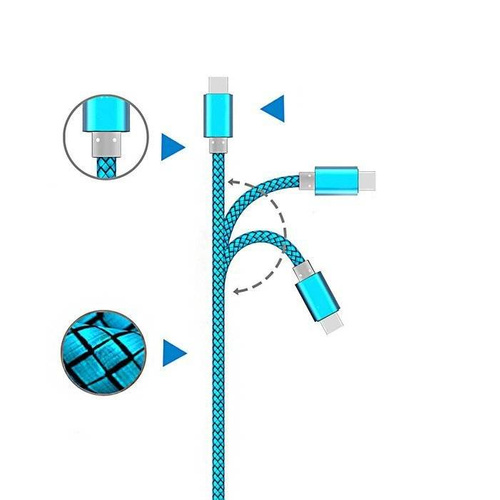 Lightning (iPhone) 1M | Nylonowy kabel USB do iPhone 11 XS XR X 8 7 6 5S SE | C06