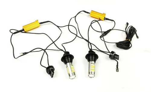 DRL 2w1 z kierunkowskazem | Żarówki 42 SMD 2323 | Światła LED do jazdy dziennej | AUTOMAT