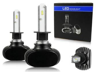 Zestaw żarówek LED H1 CSP 50W 8000 lm