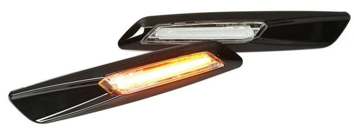 Lampki kierunkowskazów bocznych LED | klarowny klosz, czarna obudowa | niedynamiczne | BMW E90 E91 E92 E93, E60 E61, F10, E81 E82 E87 E88 | PLCBD004B