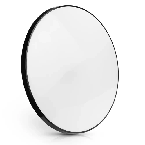 Czarny, okrągły plafon LED 24W | Niemrugający CCD panel natynkowy | RLB-C30W-B