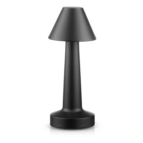 Bezprzewodowa lampka stołowa | Dotykowa lampka nocna z regulowaną barwą światła | Lampka USB | HJA12-BLACK