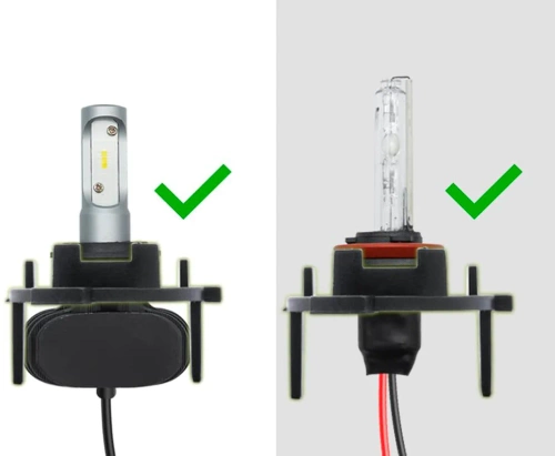 Adapter do mocowania żarówki LED lub żarnika HID | VW Tiguan, Touran, Golf 7, Scirocco, Sharan, Multivan, New Lavida, Lamando | TK-113