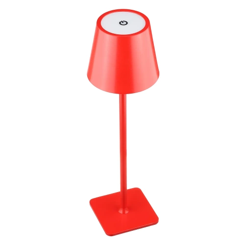 Lampka stołowa z wbudowanym akumulatorem | Dotykowa lampka nocna | HJA20-RED