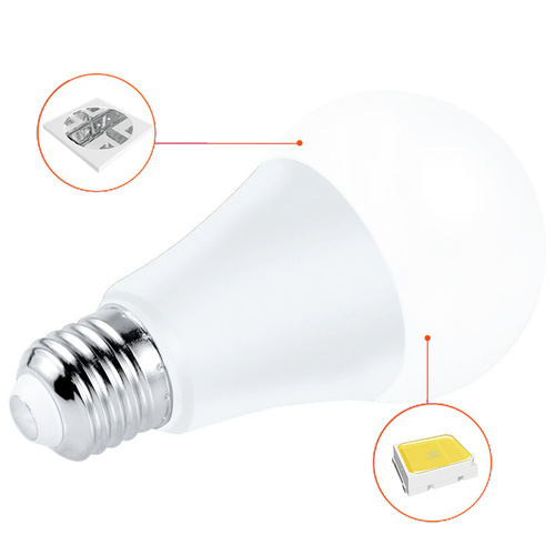 Żarówka LED RGB 16 kolorów | Gwint E27 | Kula | Pilot IR | A60-RGB-9W