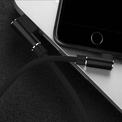 Micro-USB 2M | Kątowy kabel USB do ładowania telefonu | Quick Charge 3.0 2.4A | AM30