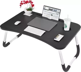 Podkładka pod laptopa | Składany stolik śniadaniowy | Podstawka do łóżka | LFD-6040-BLACK