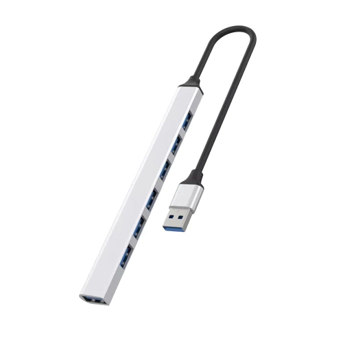Rozdzielacz USB na 7x USB-A | adapter, rozgałęźnik 7w1 | HUB