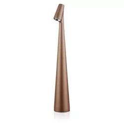 Lampa stołowa 33,5cm | Bezprzewodowa lampka nocna z wbudowanym akumulatorem | Lampka z dotykowym sterowaniem | HMS-355-BROWN