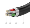 kabel USB do zasilania urządzeń i transferu danych | UM-5P-1M-Black