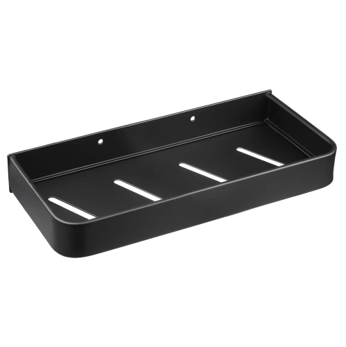Półka łazienkowa nad umywalkę | przybornik pod prysznic | Czarna | BSU-L30CM-B