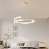 Spiralna lampa LED 100W | Nowoczesna lampa wisząca 80 cm | RLO-80CM-100W-W