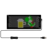 Programowalna tablica LED „Devil Eyes” 70 x 173 mm | Panel LED RGB do auta i ciężarówki | Personalizowane napisy i animacje |HRP-1632
