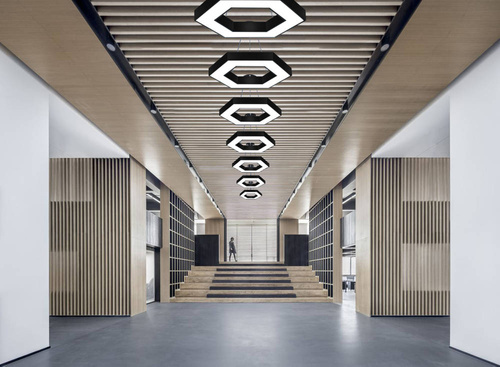 Lampa sufitowa wisząca LED 36W | heksagon | aluminium | CCD niemrugająca | Φ60x6 | LPL-002