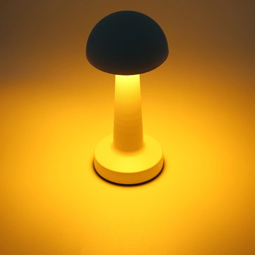 Dotykowa lampka nocna z regulowaną barwą światła | Lampka GRZYBEK USB | HJA11-COPPER| Bezprzewodowa lampka stołowa