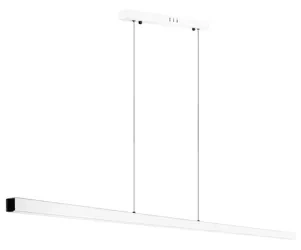 Nowoczesna prostokątna lampa wisząca | sterowanie pilotem | LED | biała | SX41-150CM-60W-W