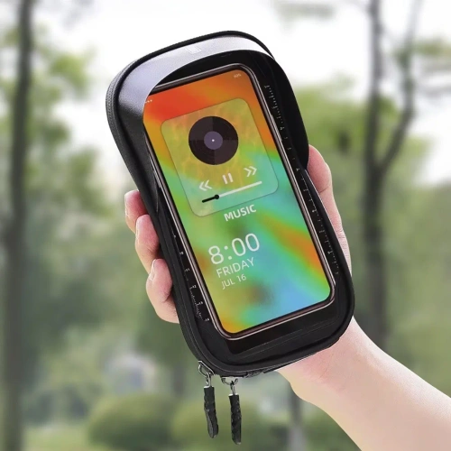 Torba na ramę rowerową | Dotykowe etui na telefon | Wodoszczelna sakwa rowerowa EVA | Organizer na rower 464-OPP