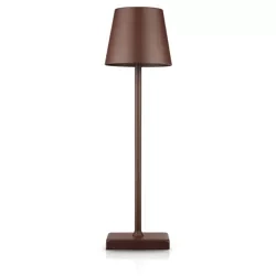 Lampka stołowa z wbudowanym akumulatorem | Dotykowa lampka nocna | HJA28-BROWN-1