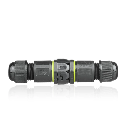 Hermetyczna mufa kablowa IP68 | Szybkozłącze + złącze śrubowe 3-pin 450V 17,5A do kabli 3–9 mm | M682-C