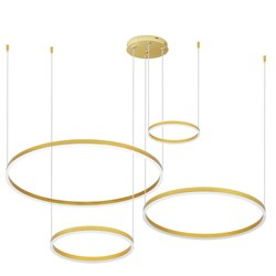 Wieloczęściowa Nowoczesna lampa wisząca | LED | Złota | RLK-C04-157W-G