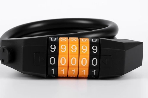 Zapięcie rowerowe na szyfr 5-cyfrowy | Elastyczna linka 100 cm |  BLC0563