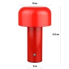 Lampa stołowa z wbudowanym akumulatorem | Nowoczesna lampka nocna | Dotykowa lampka stołowa  |  YG-D017-R