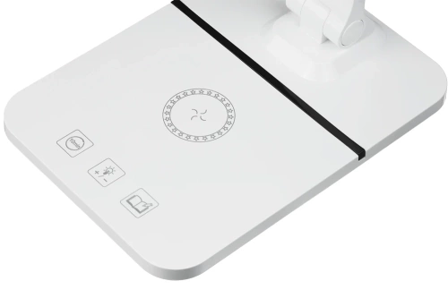 Lampka biurkowa LED z ładowarką indukcyjną | biała | WD-F05-WHITE