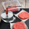 Forma do burgera | Praska do mięsa | Forma do przyrządzenia mięsa na grilla | HM-S117-SILVER