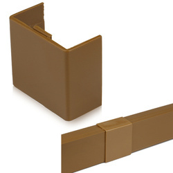 Łącznik prosty do listwy maskującej 40x20mm | brązowy | CDT-02