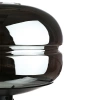 Stylowa lampka nocna z szklanym kloszem | Nowoczesna szklana lampka stołowa | BH-233-BLACK