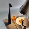 Lampa stołowa 33,5cm | Bezprzewodowa lampka nocna z wbudowanym akumulatorem | Lampka z dotykowym sterowaniem | HMS-355-GREY