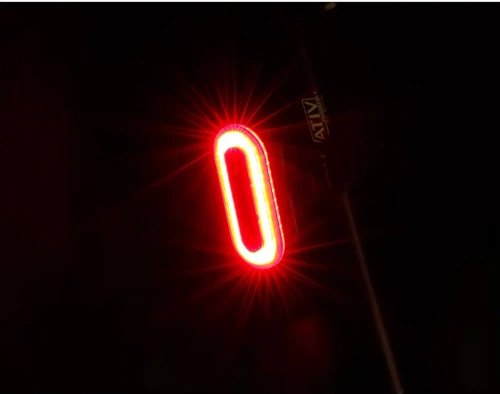 Tylna lampka rowerowa USB LED COB | Mocne czerwone światło | Wodoodporna IPX8 |  BK-L400
