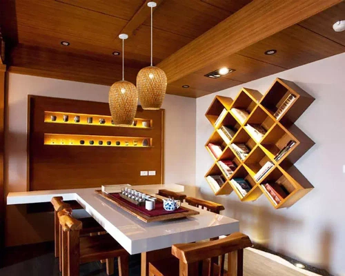 Ręcznie robiona lampa bambusowa wisząca | BOHO | Chiński żyrandol