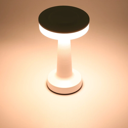 Bezprzewodowa lampka stołowa | Dotykowa lampka nocna z regulowaną barwą światła | Lampka USB | HJA14-SILVER