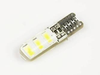 Żarówka samochodowa LED W5W T10 6 SMD 5630 CAN BUS Silikon