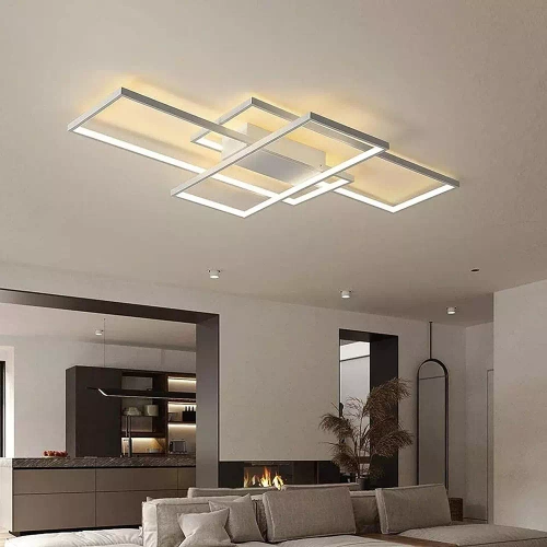 Nowoczesna lampa sufitowa | Plafon LED | Biała | XL-016-82W-W