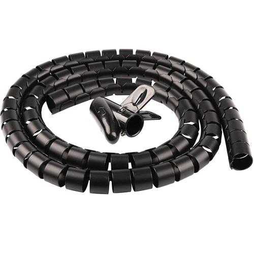 Maskownica, organizer do kabli i przewodów | Czarny | CRG-002-2.6M