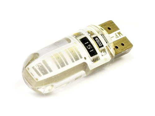 Żarówka samochodowa LED W5W T10 1W COB 360st CAN BUS Silikon