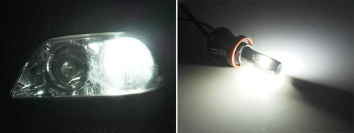 Zestaw żarówek LED COB H3 DUAL COLOR JDM